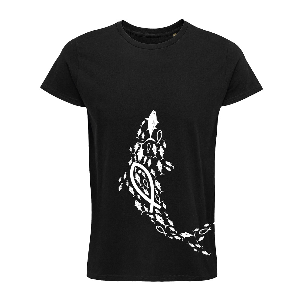Camiseta Orgánica Atunes de Zahara Negra