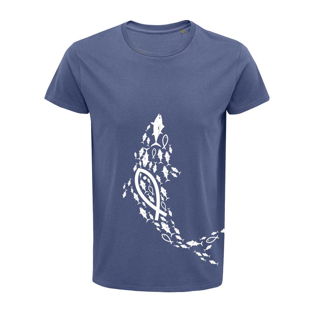 Camiseta Orgánica Atunes de Zahara Blue Denim