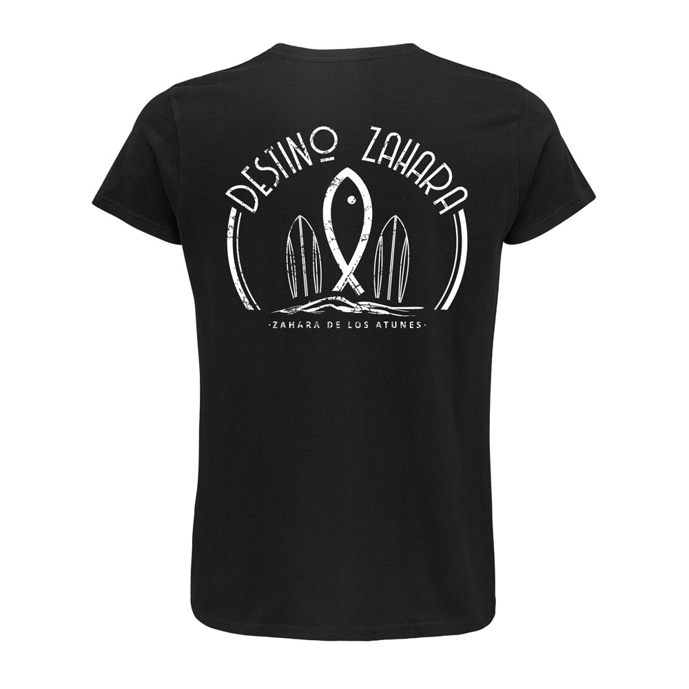Camiseta Orgánica Zahara Surf Negra